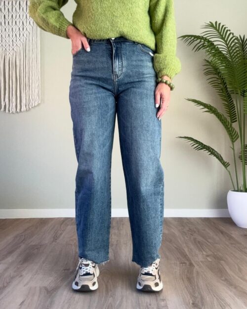Barrel jeans dark blue